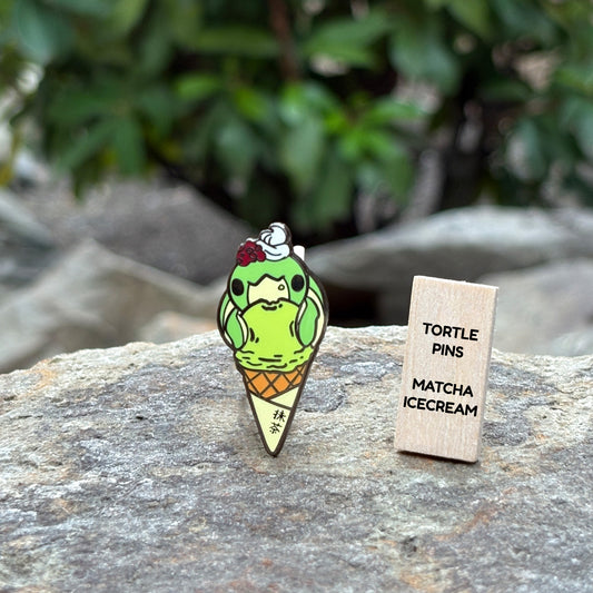 Matcha Tortle pin