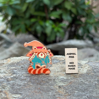 Red Panda Mage pin