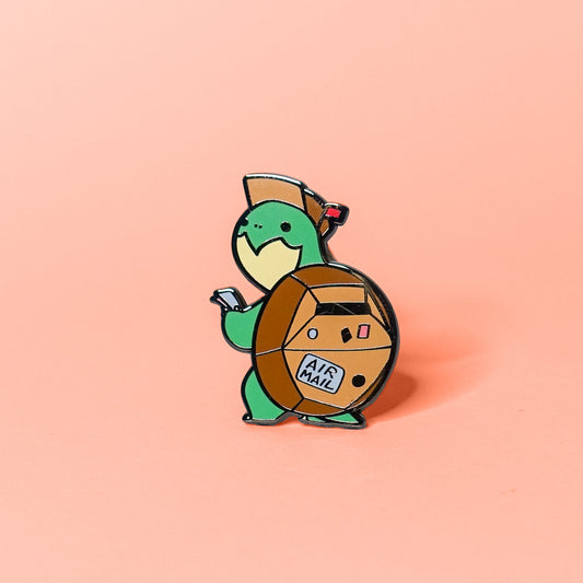 Turtle Mailman pin